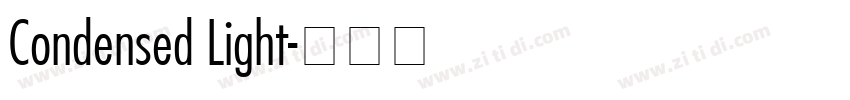 Condensed Light字体转换